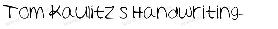 Tom Kaulitz s Handwriting字体转换